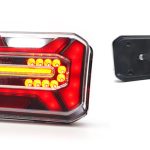 Lampă spate multifuncțională WAS 1278 DD L BLACK O12 - 12V