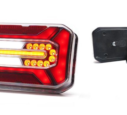 Lampă spate multifuncțională WAS 1290 L/P BLACK O12 - 12V