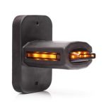 Lampă de gabarit față-spate cu marcaj lateral și semnalizare laterală WAS 2091 P DARK NN - 12V-24V