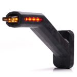 Lampă de gabarit față-spate cu marcaj lateral WAS 2094 L DARK NN - 12V-24V