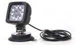 Proiector de lucru 9 LED cu întrerupător (prindere magnetică, cablu drept 2,5 m cu ștecher de brichetă) WAS 684.2* - 12V-24V - imagine 2