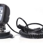 Proiector de lucru 9 LED cu întrerupător (prindere magnetică, cablu spiralat 3 m cu ștecher de brichetă) WAS 684.3 - 12V-24V