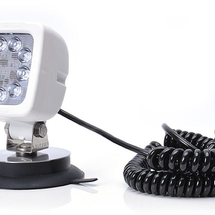 Proiector de lucru 9 LED (prindere magnetică, cablu spiralat 7 m cu ștecher de brichetă) WAS 687.4* - 12V-24V