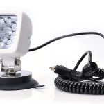 Proiector de lucru 9 LED cu întrerupător (prindere magnetică, cablu spiralat 3 m cu ștecher de brichetă) WAS 688.3* - 12V-24V