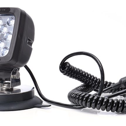 Proiector de lucru 12 LED (prindere magnetică, cablu spiralat 3 m cu ștecher de brichetă) WAS 691.3 - 12V-24V