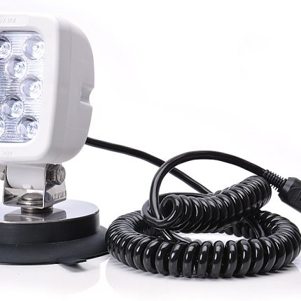 Proiector de lucru 12 LED (prindere magnetică, cablu spiralat 3 m cu ștecher de brichetă) WAS 695.3* - 12V-24V