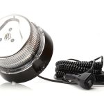 Girofar (8 programe, lentilă transparentă, prindere magnetică, cablu spiralat 7 m cu ștecher de brichetă) WAS 852.8 - 12V-24V