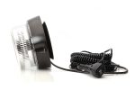 Girofar (8 programe, lentilă transparentă, prindere magnetică, cablu spiralat 7 m cu ștecher de brichetă) WAS 852.8 - 12V-24V - imagine 3