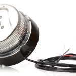 Girofar (8 programe, lentilă transparentă, prindere pe 3 șuruburi, cablu drept 3 m) WAS 853.10 - 12V-24V