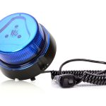 Girofar albastru (8 programe, lentilă albastră, prindere magnetică, cablu spiralat 3 m cu ștecher de brichetă) WAS 853.1 - 12V-24V