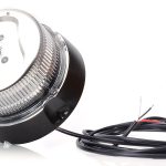 Girofar (8 programe, lentilă transparentă, prindere pe 3 șuruburi, cablu drept 3 m) WAS 854.10 - 12V-24V
