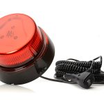 Girofar roșu (8 programe, lentilă roșie, prindere magnetică, cablu spiralat 7 m cu ștecher de brichetă) WAS 854.2* - 12V-24V