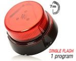 Girofar roșu (1 program, lentilă roșie, prindere magnetică, cablu spiralat 7 m cu ștecher de brichetă) WAS 868.2* - 12V-24V - imagine 2